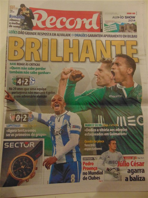Schalke e Nani, em destaque 4 anos depois. 2 regressos às capas em Portugal. - Ver mais